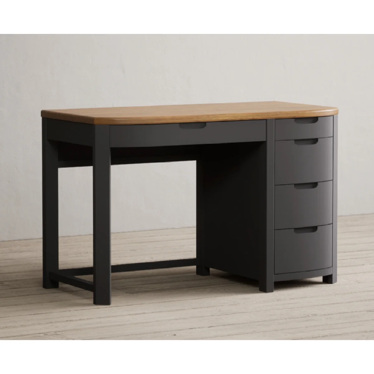 Bradwell Oak and Charcoal Painted Computer Desk – image 6