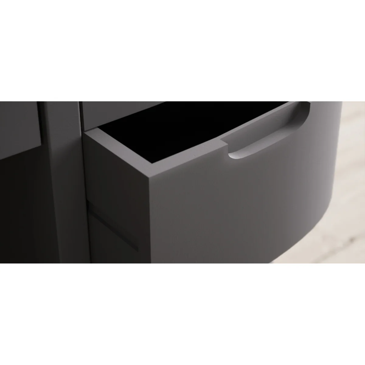 Bradwell Oak and Charcoal Painted Computer Desk – image 9