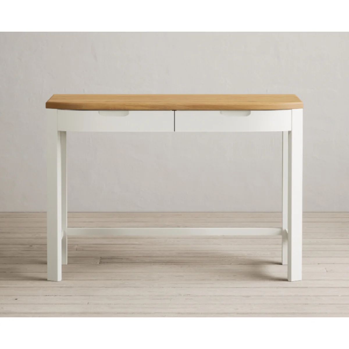 Bradwell Oak and Signal White Painted Compact Desk – image 4