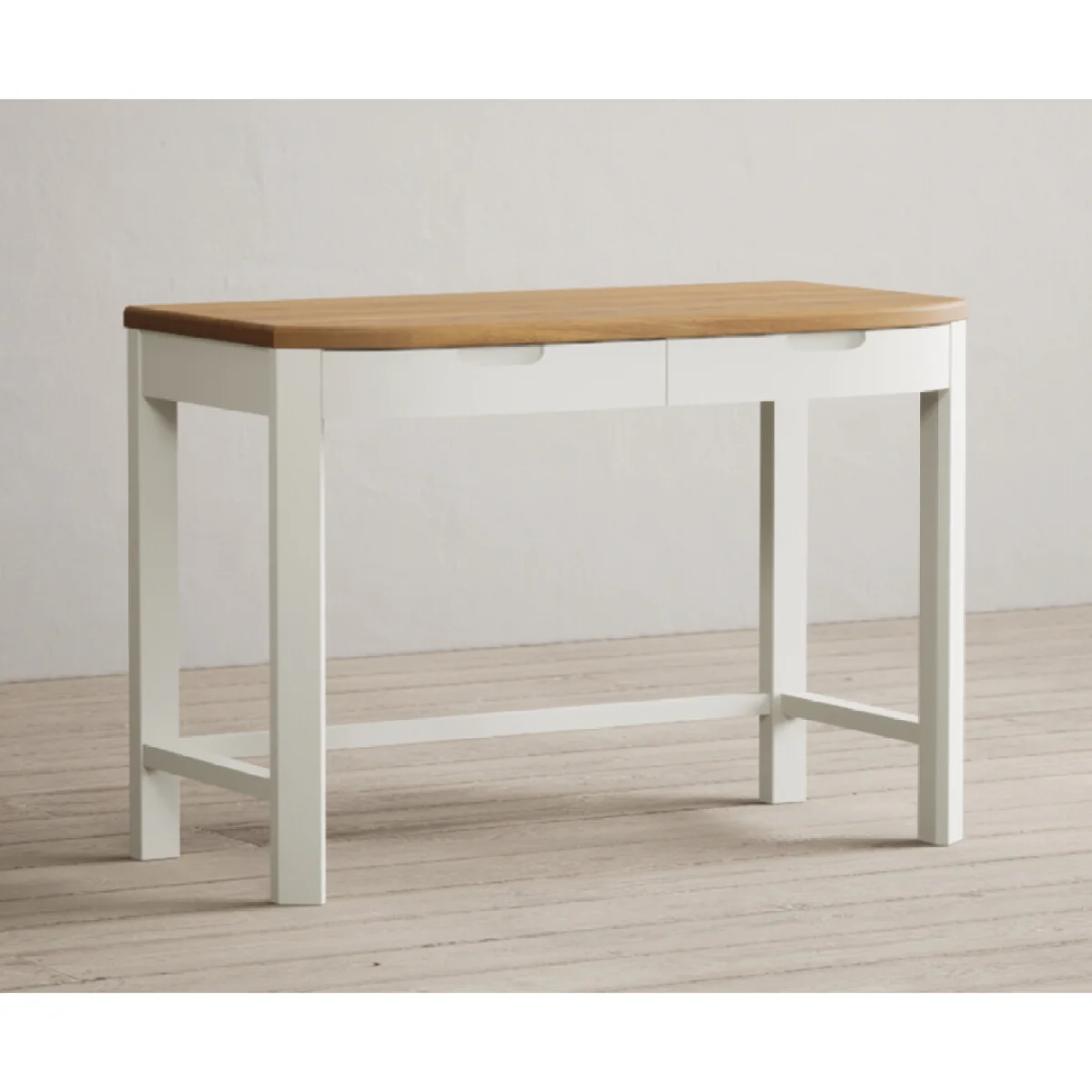 Bradwell Oak and Signal White Painted Compact Desk – image 5
