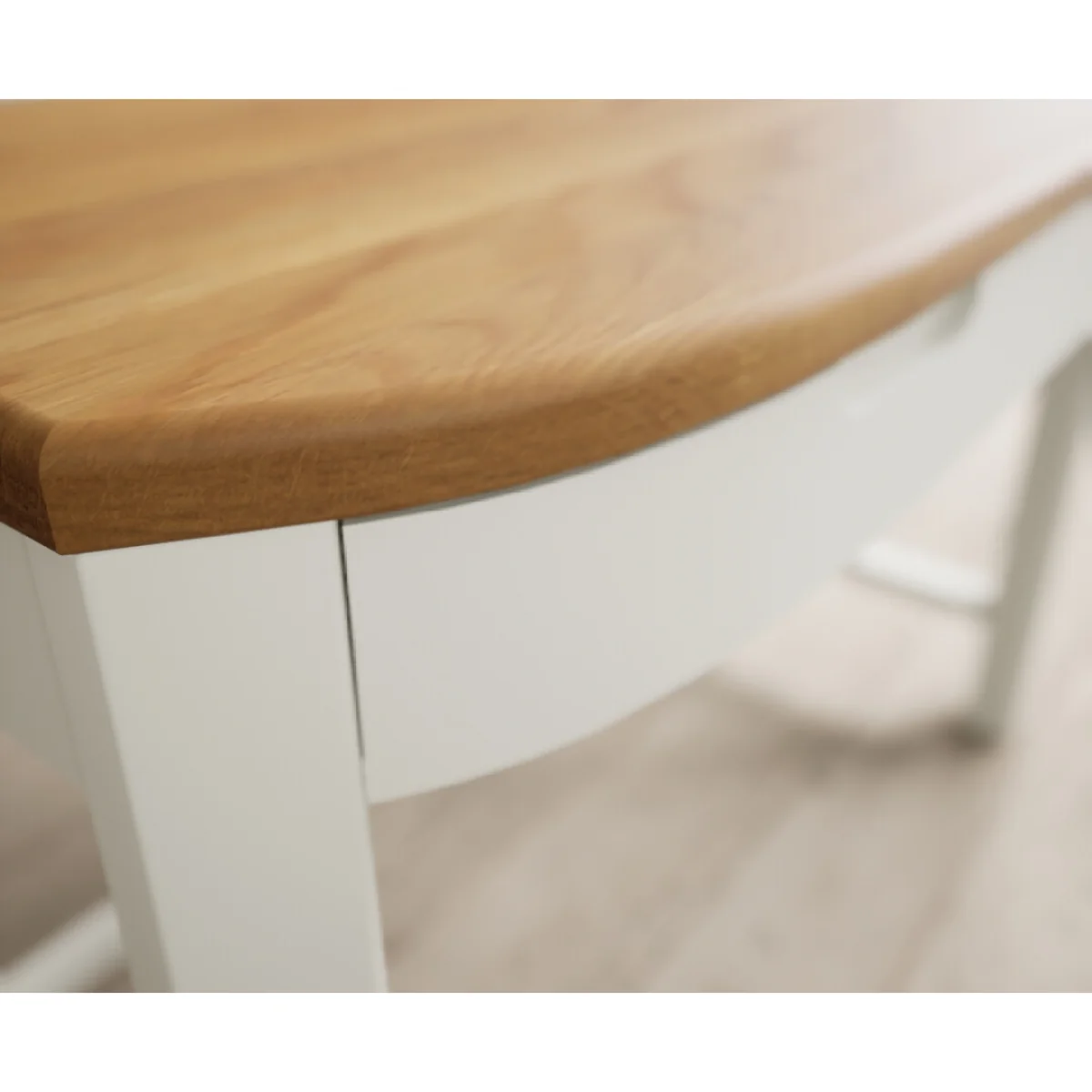 Bradwell Oak and Signal White Painted Compact Desk – image 7