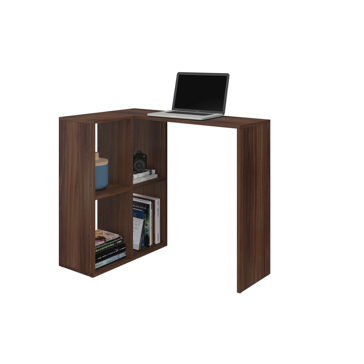 Chester Oak Computer Desk with Shelves – image 2