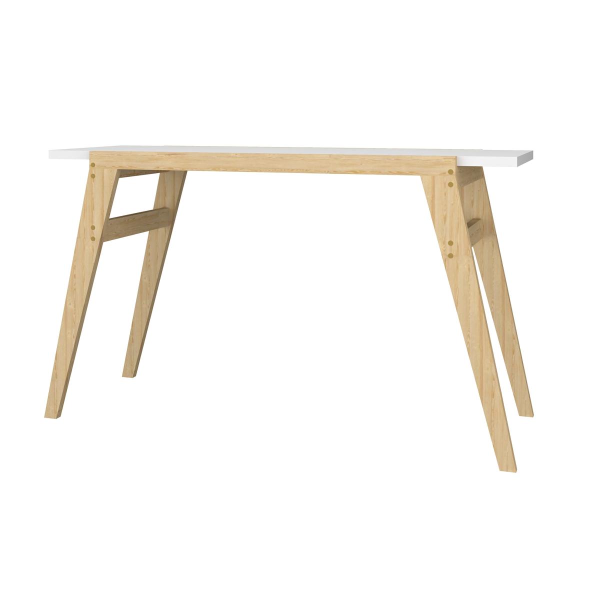 Oslo White Computer Desk – image 2