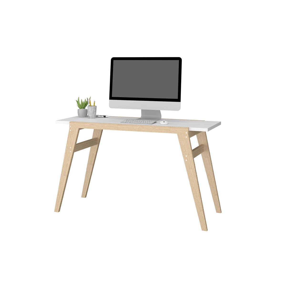 Oslo White Computer Desk – image 3
