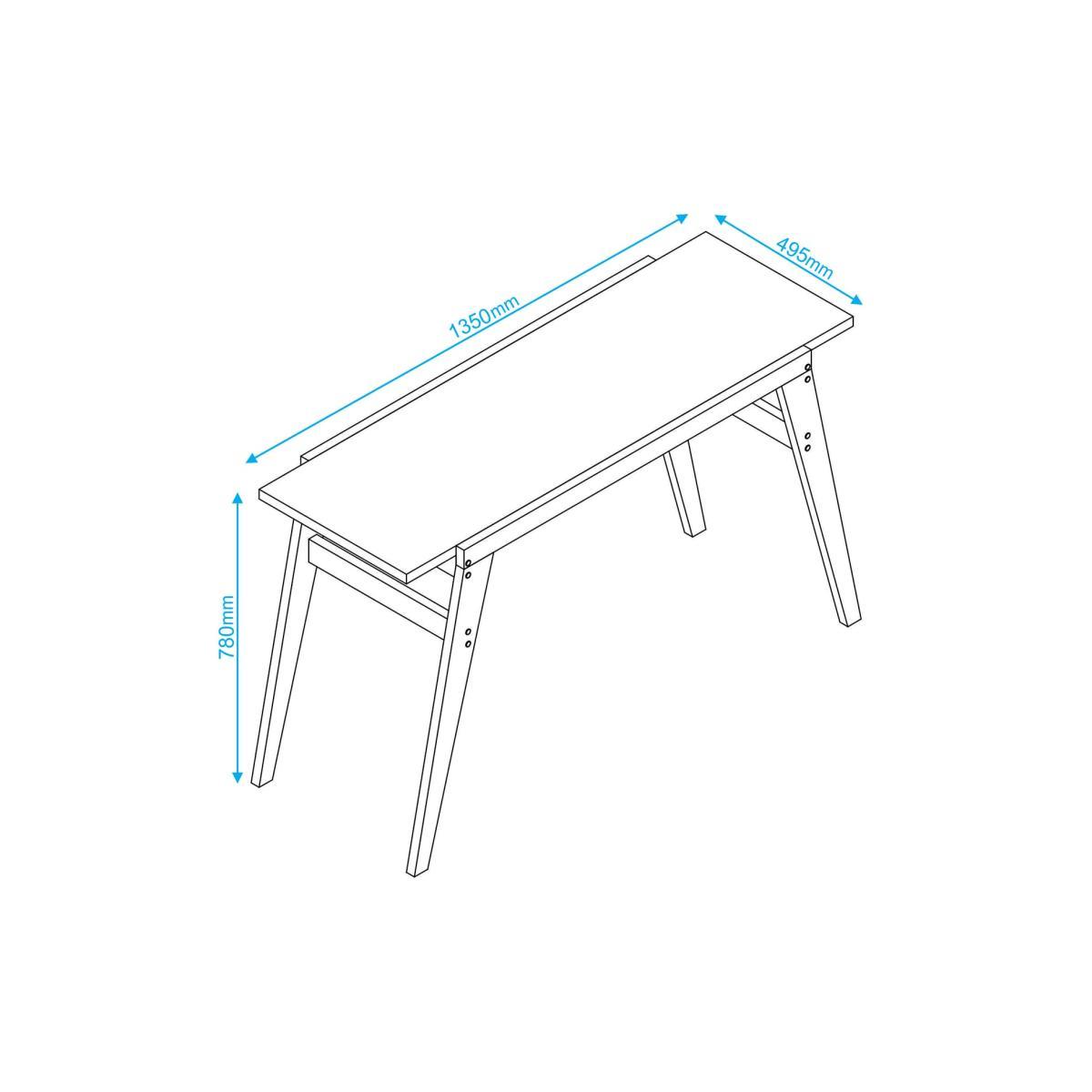 Oslo White Computer Desk – image 5