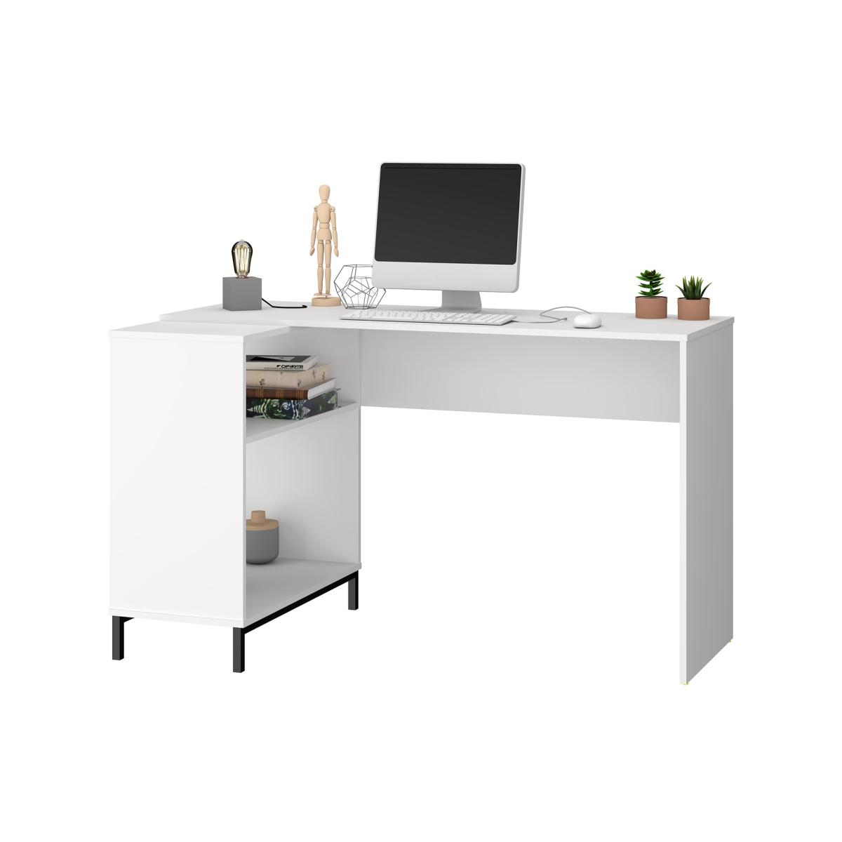 Vola White Corner Computer Desk – image 2