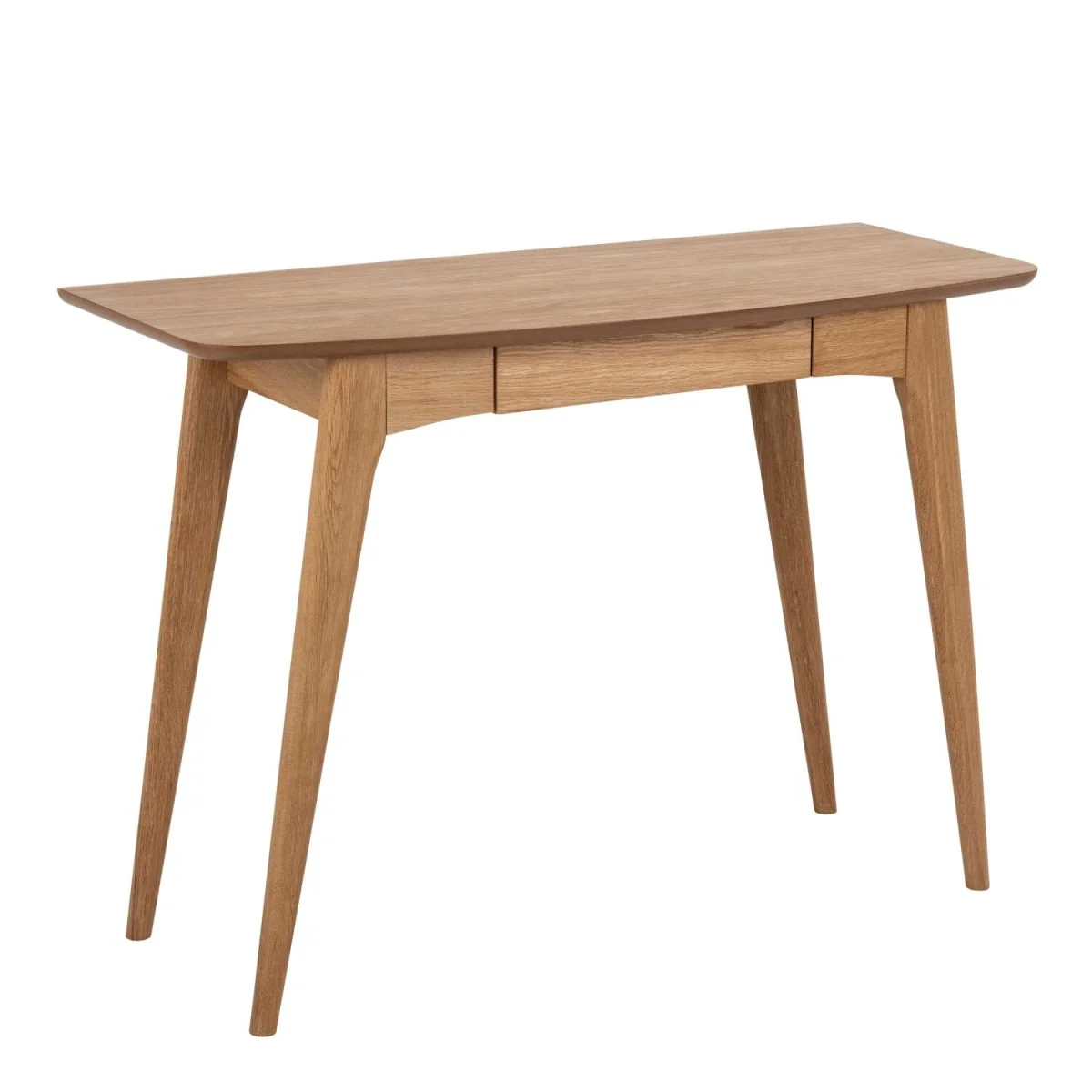 Milan Veneer Desk with Integrated Drawer - Neutral – image 2