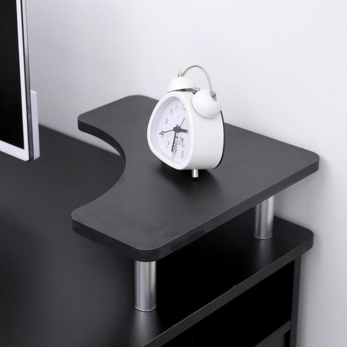 Apollo 2 Drawer Storage Computer Desk - Black – image 3