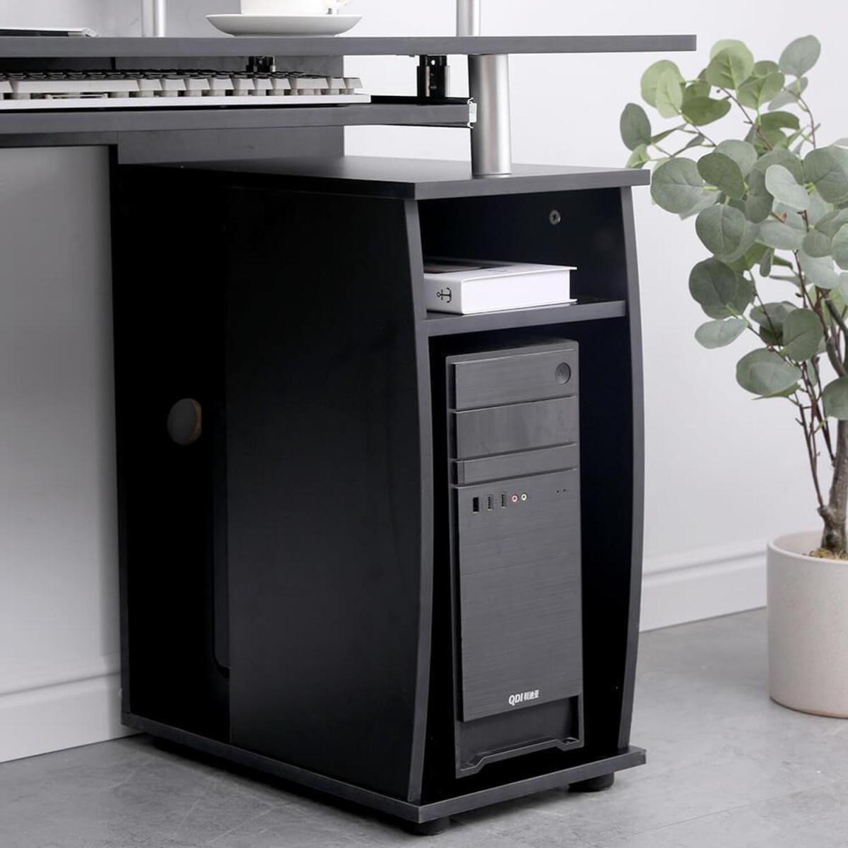 Apollo 2 Drawer Storage Computer Desk - Black – image 4