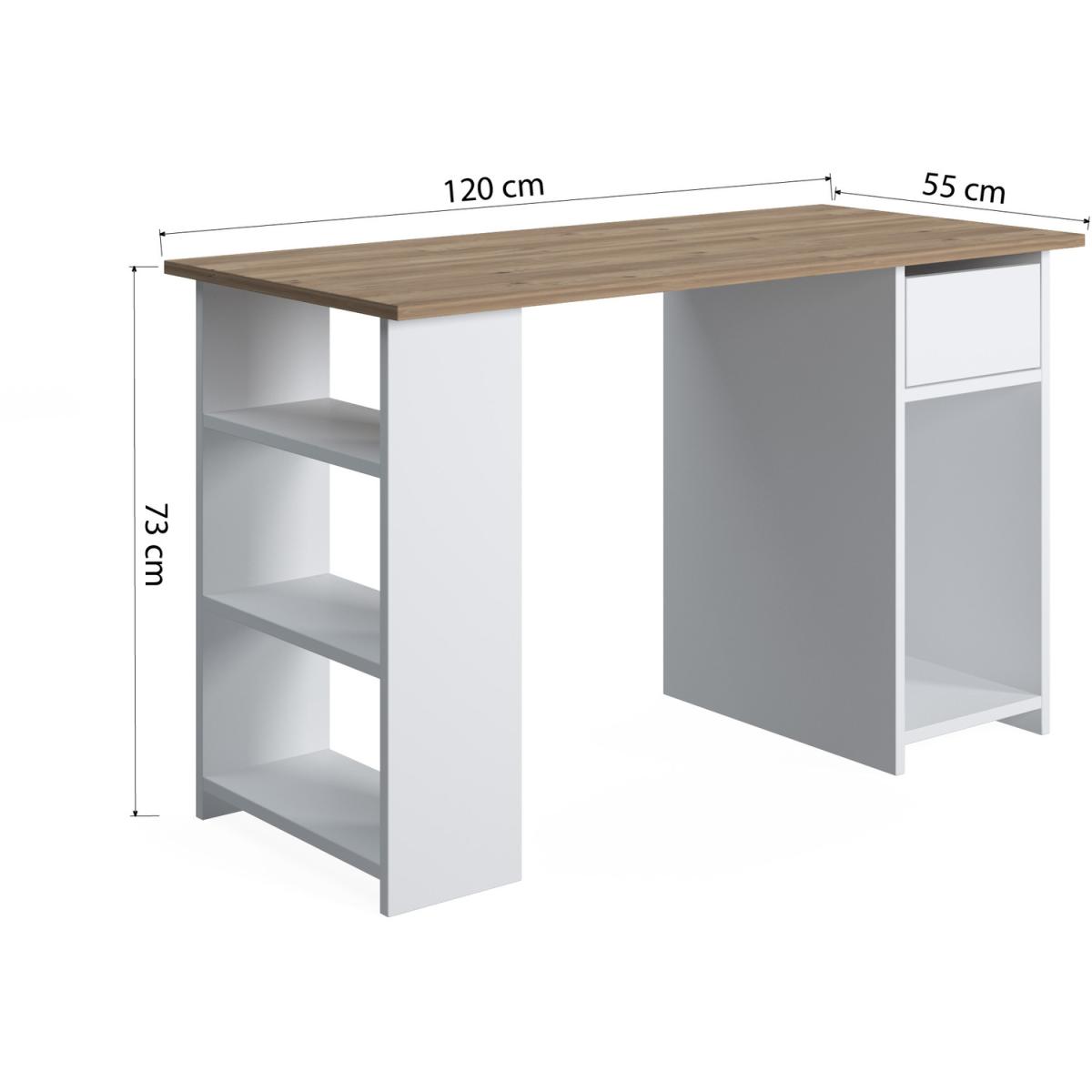 Arma 119cm W Study Desk by Ruumstore - Varna Oak – image 6