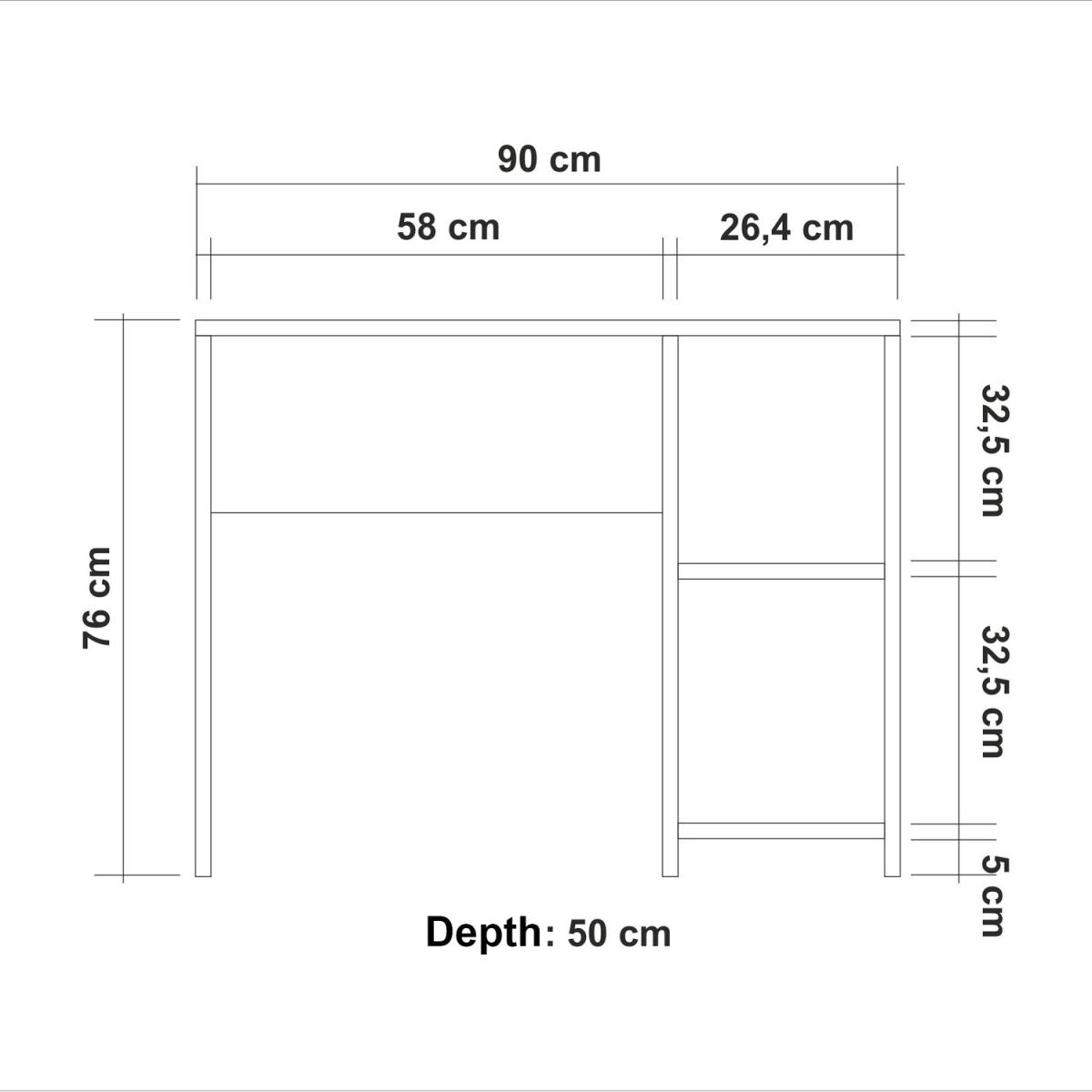 Mundus Computer 90cm White Desk - White – image 6