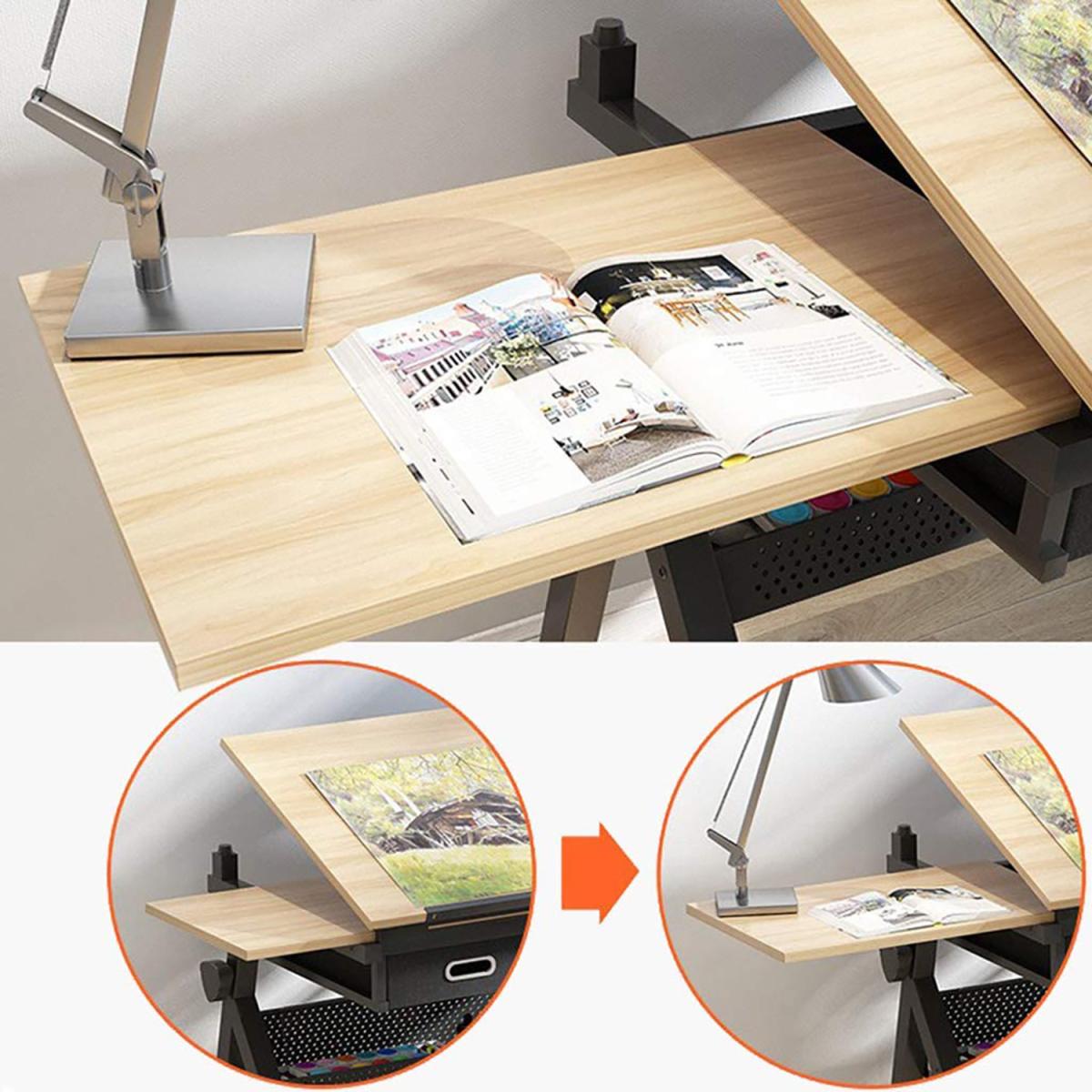 Dripex Adjustable Drawing Desk with Tiltable Tabletop – image 3