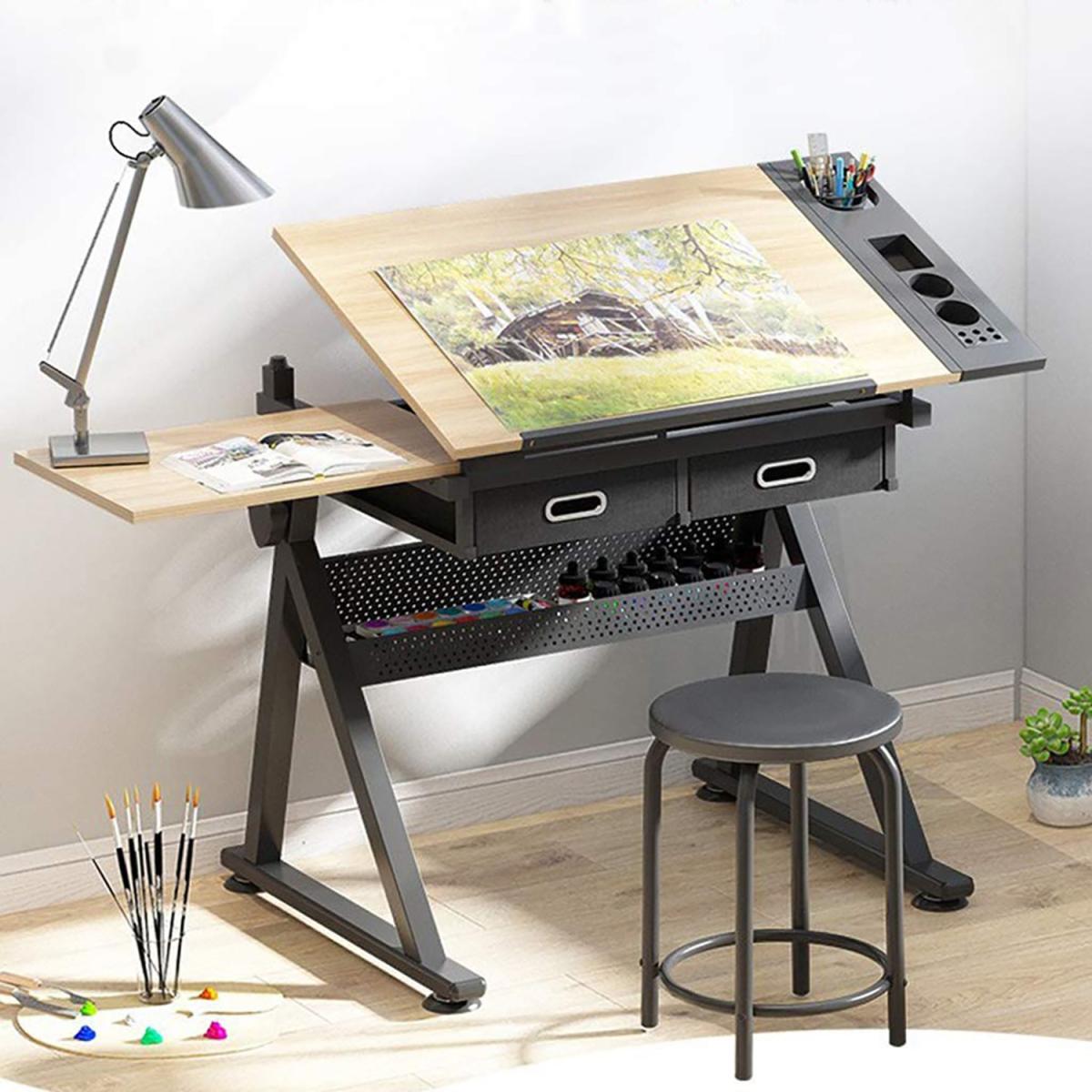 Dripex Adjustable Drawing Desk with Tiltable Tabletop – image 4