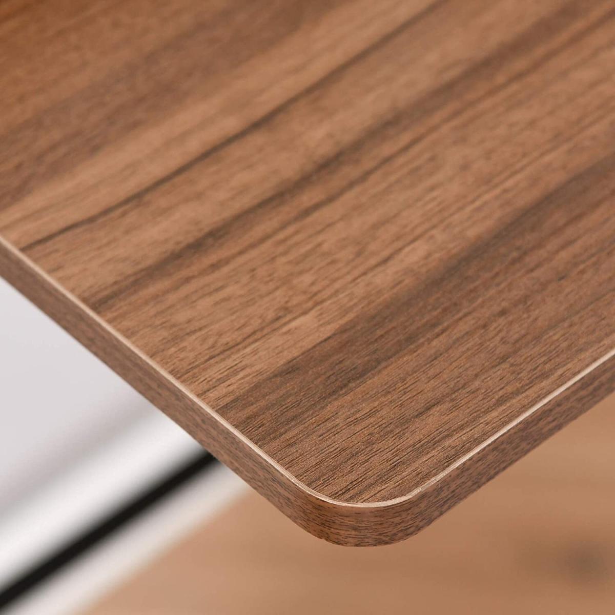 Home Office Laptop Workstation - Black and Walnut Tone – image 8