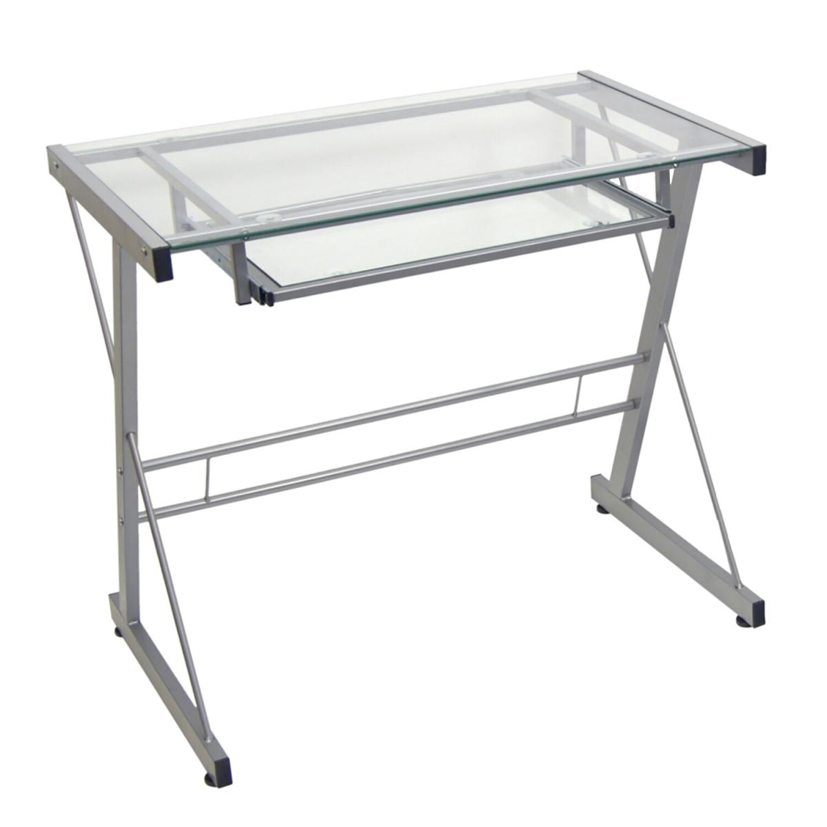 Barton Computer Desk - Silver – image 2