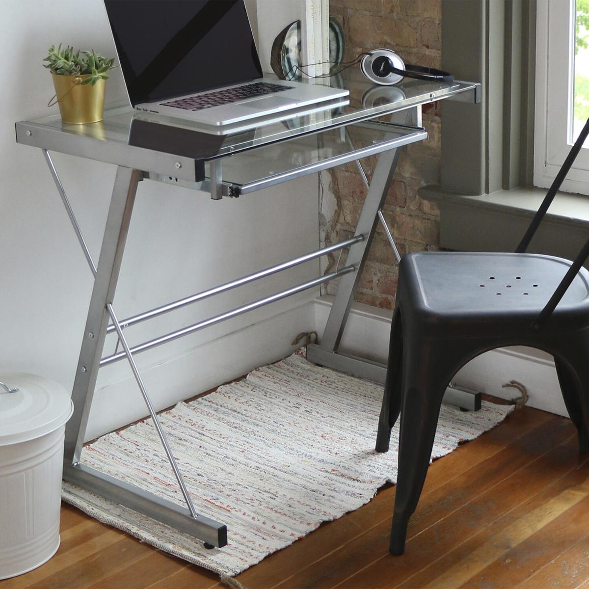 Barton Computer Desk - Silver – image 3