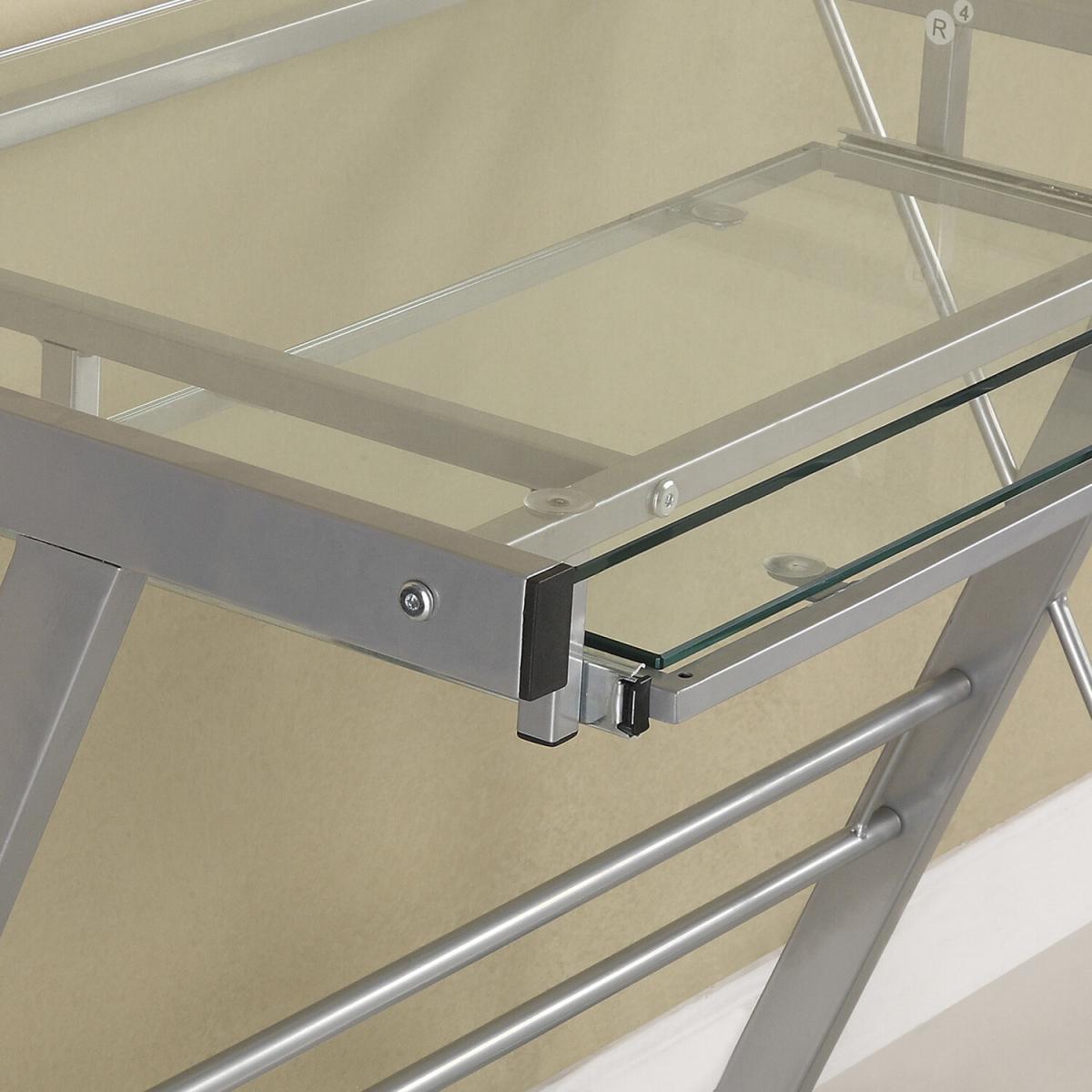 Barton Computer Desk - Silver – image 4