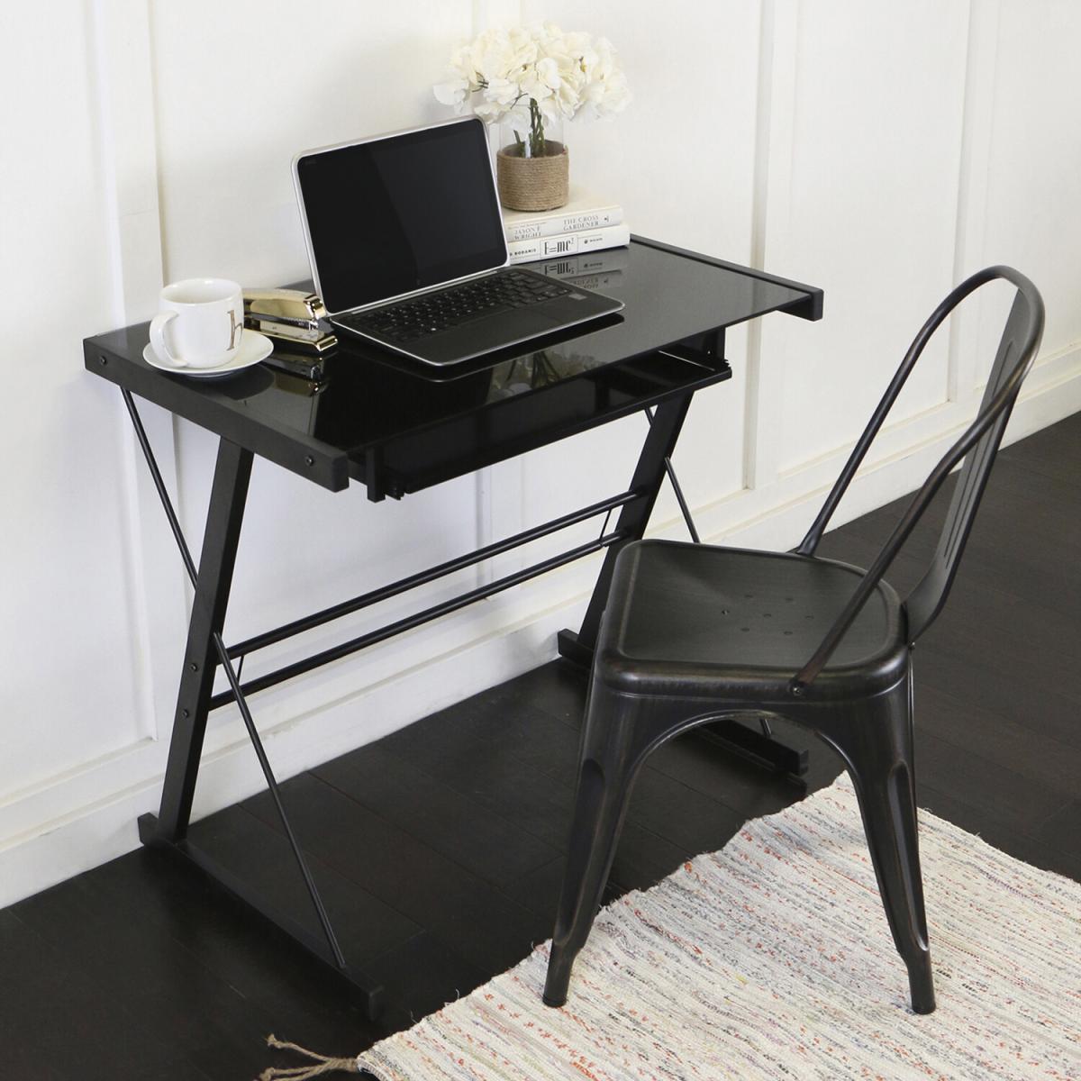 Barton Computer Desk - Silver – image 7