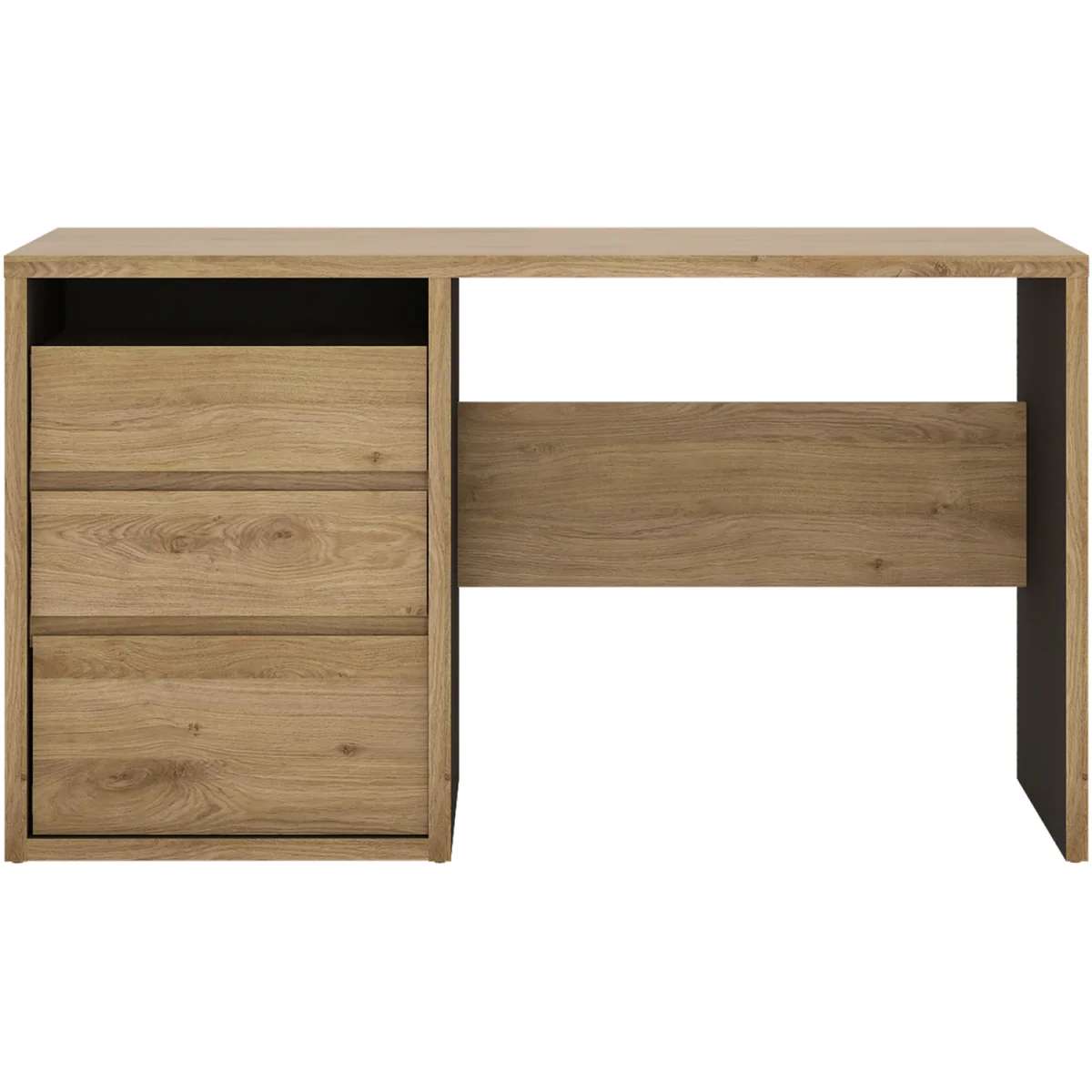 Shetland 3 Drawer Desk - Oak – image 5