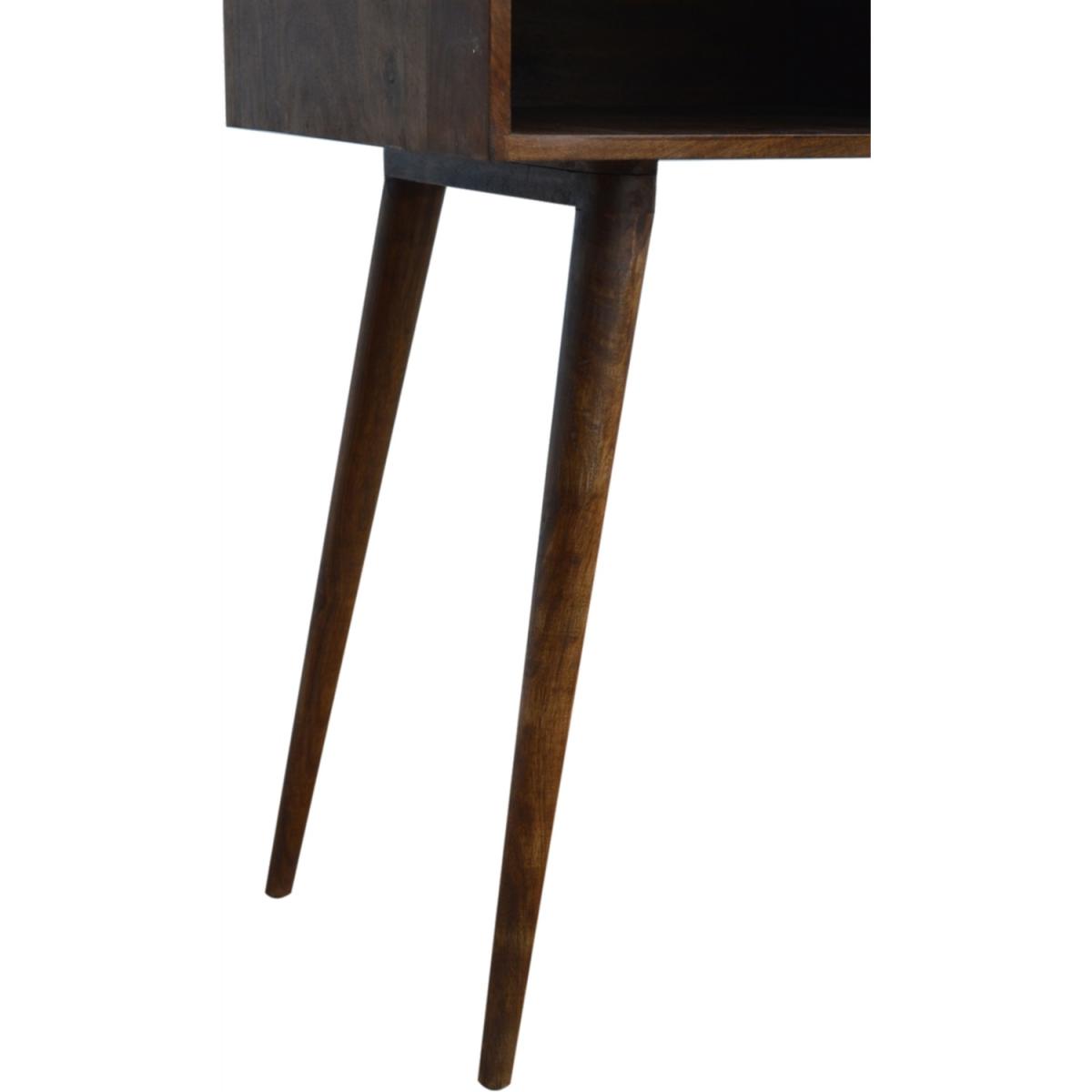 Chestnut Diamond Carved Writing Desk - Brown – image 6