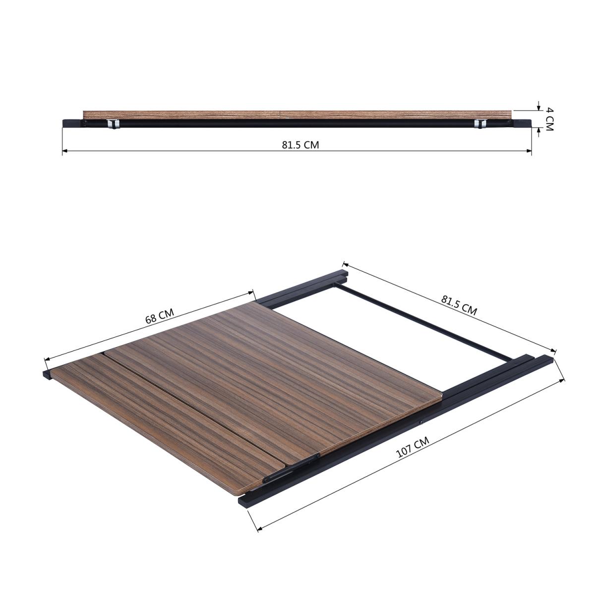 Megan Folding Office Computer Desk - Brown – image 7