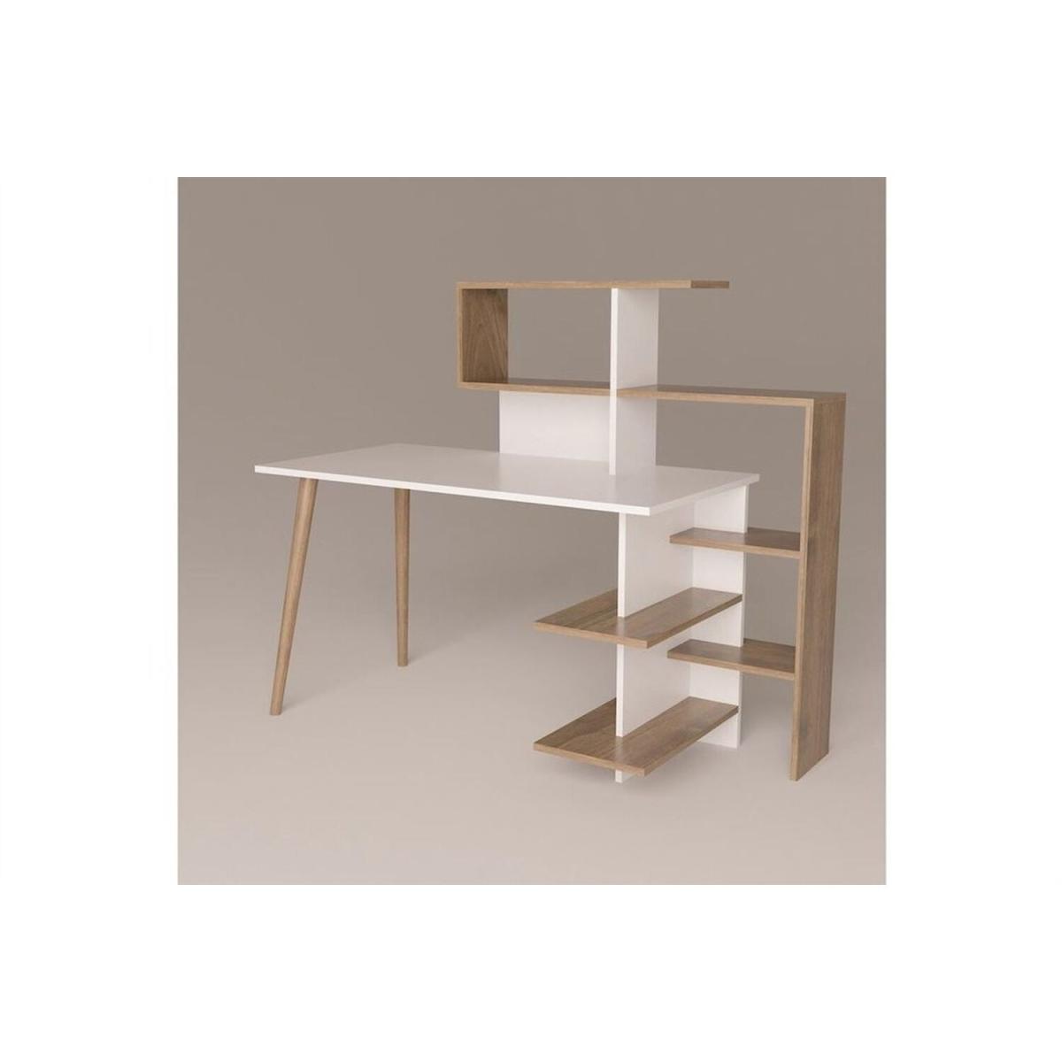 Uzay Computer Desk - Walnut & Anthracite – image 2