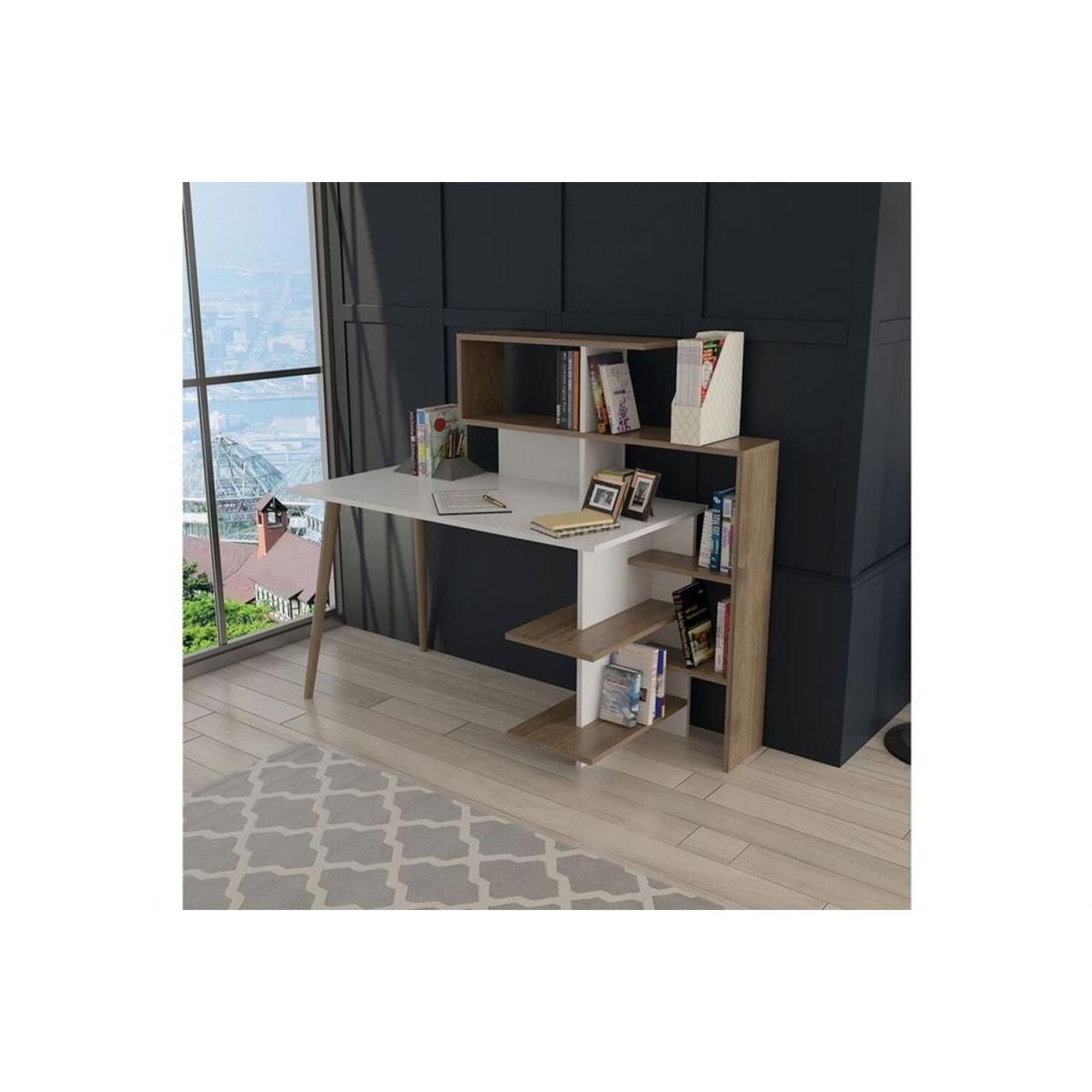 Uzay Computer Desk - Walnut & Anthracite – image 3