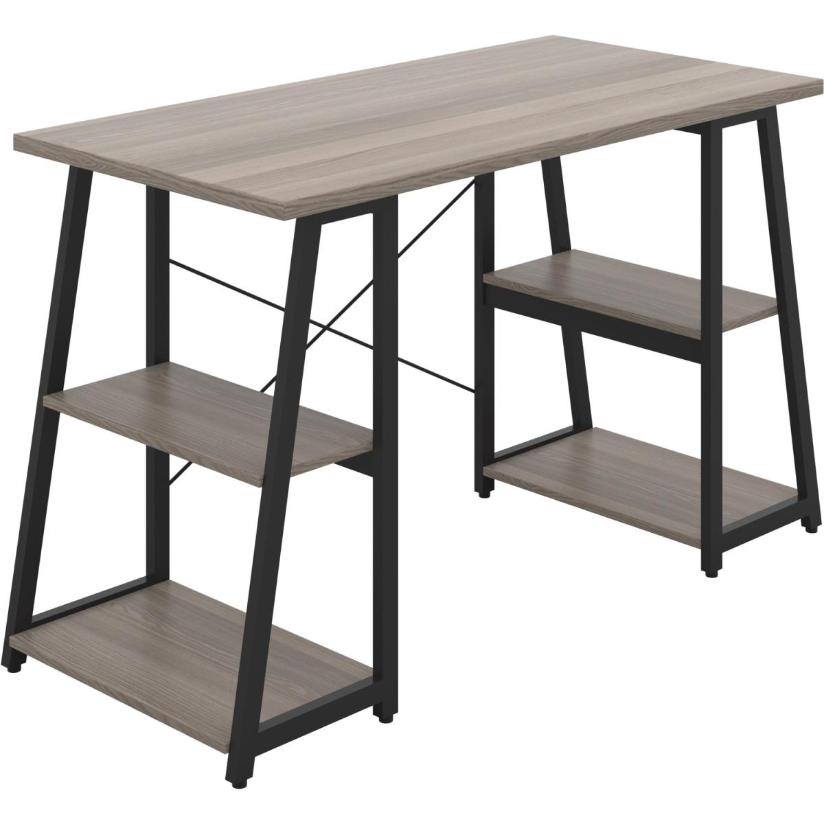 Pimlico Desk With 4 Shelves - Grey Oak – image 2