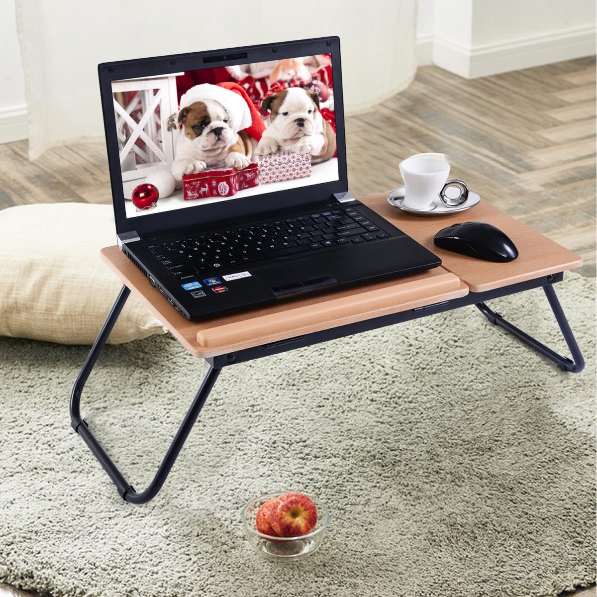 Costway Laptop Table Notebook Table Notebook Stand - Natural – image 2