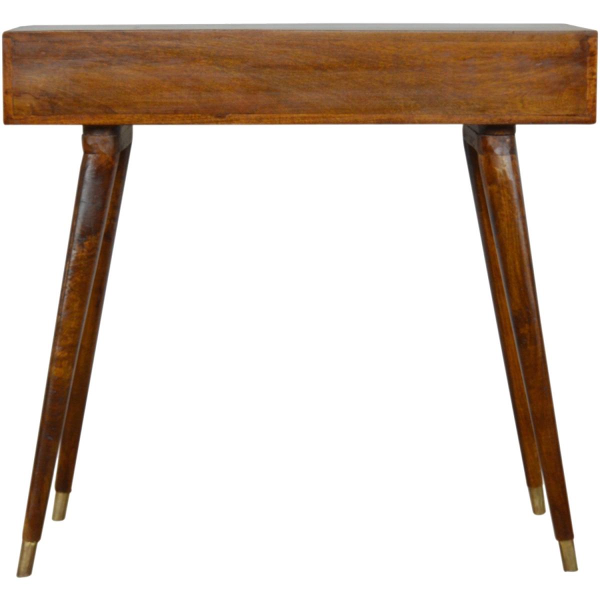 Sunrise Gold Carved Writing Desk With 1 Drawer - Brown – image 9