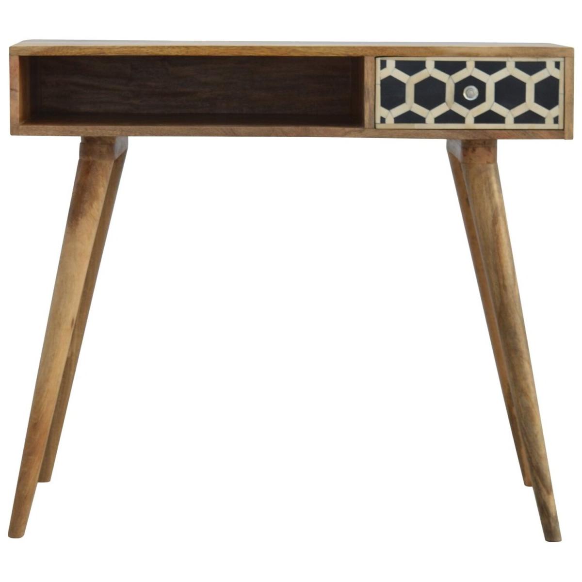 Bone Inlay Writing Desk - Orange – image 2