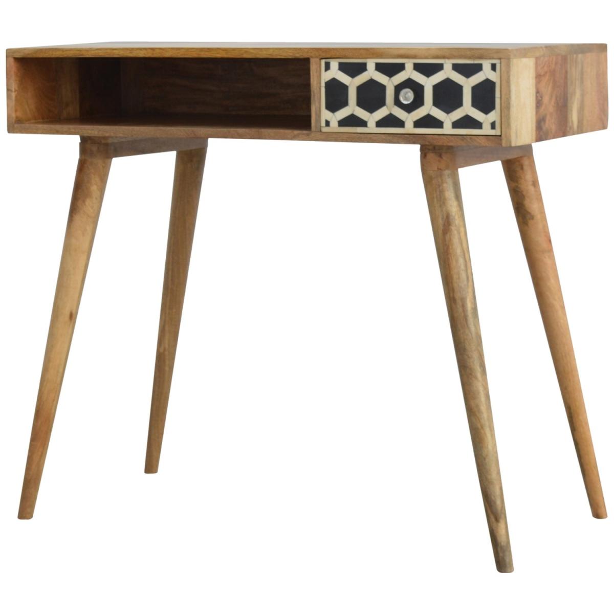 Bone Inlay Writing Desk - Orange – image 3