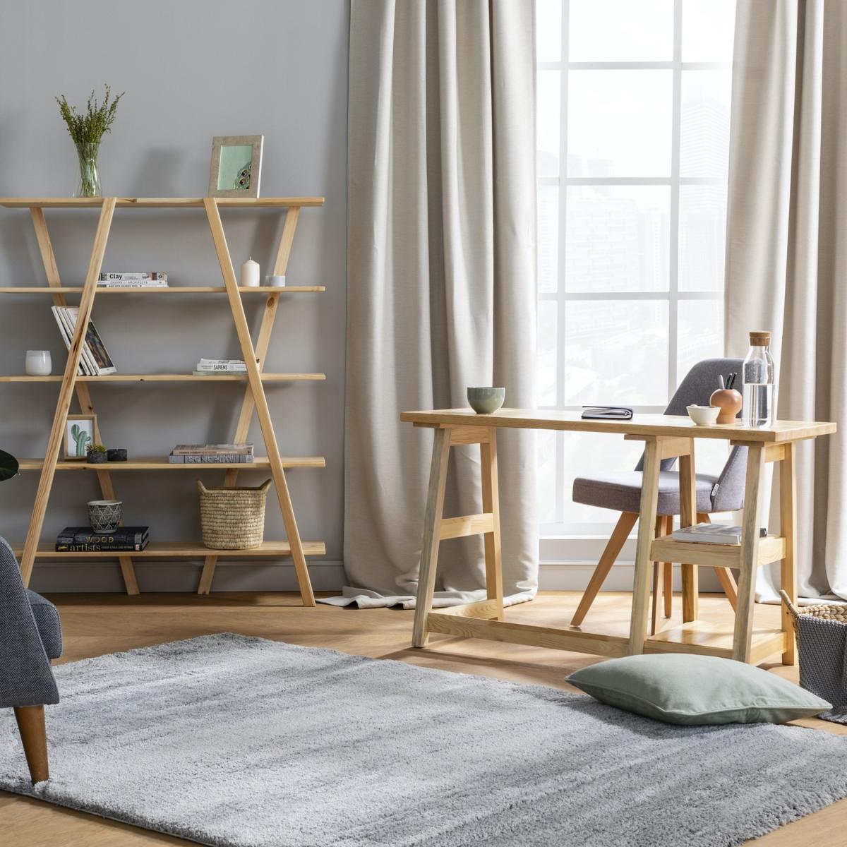 Perla Oak Computer Desk - Oak – image 2