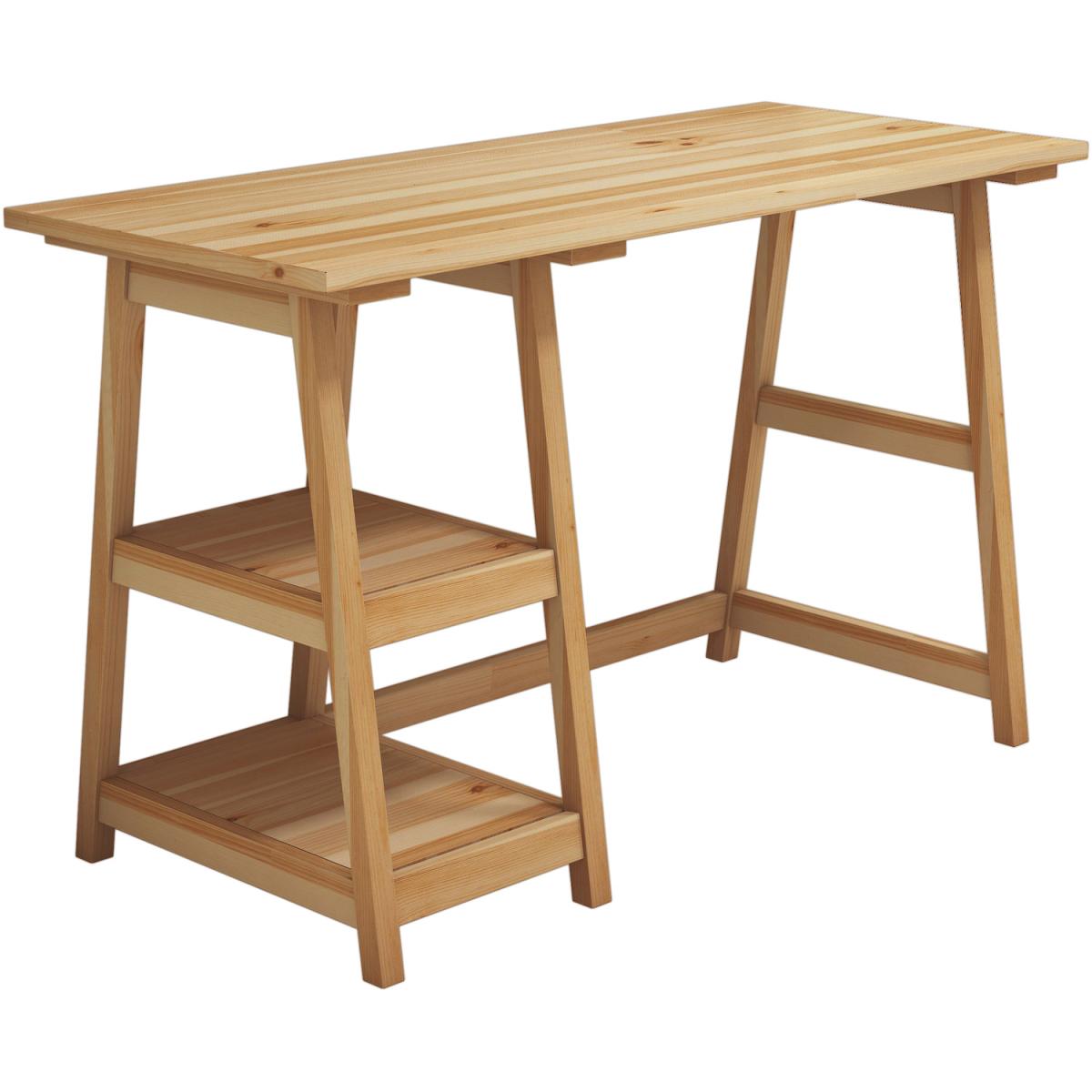 Perla Oak Computer Desk - Oak – image 7
