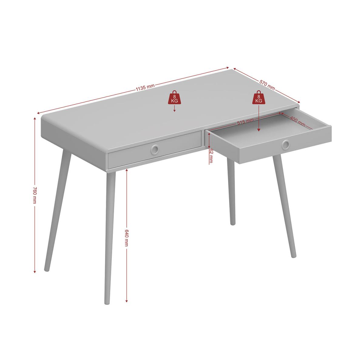 Softline Standard Desk - White – image 9