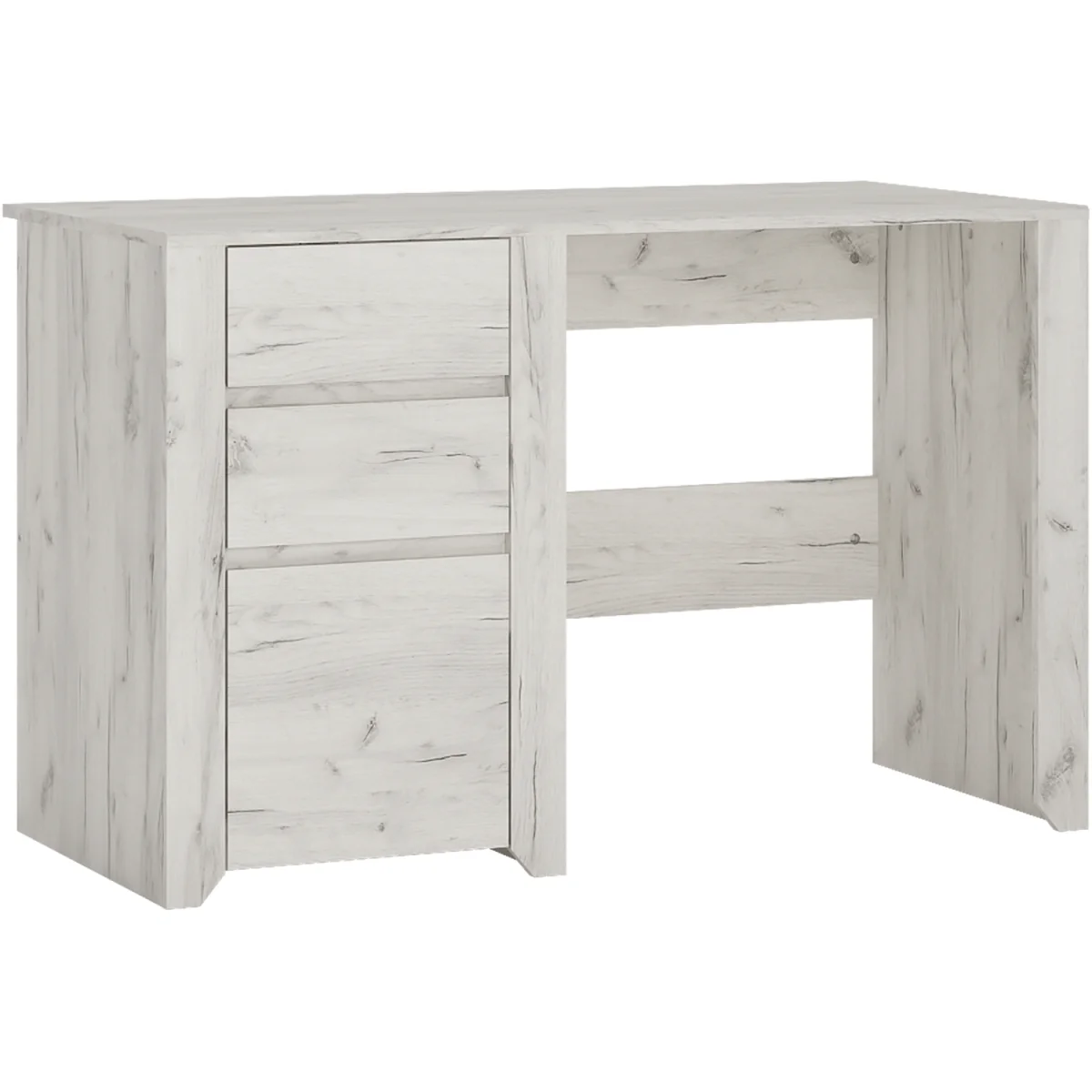 Angel 3 Drawer Desk - White – image 5