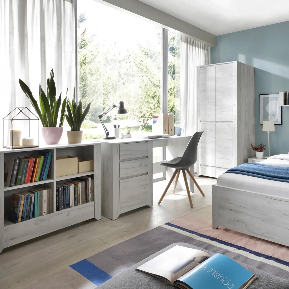 Angel 3 Drawer Desk - White – image 8