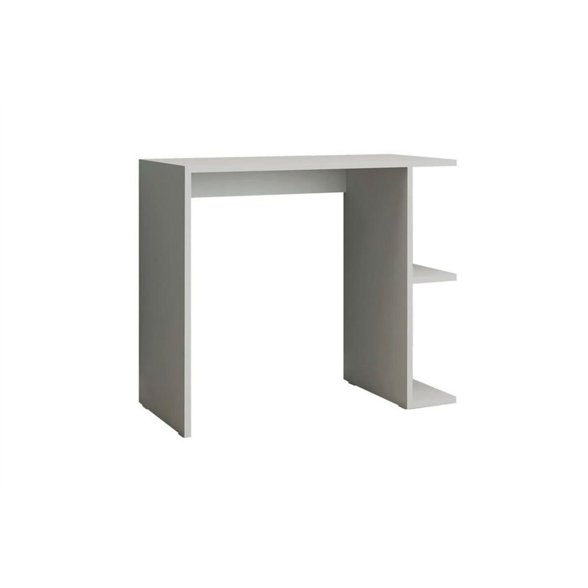 Lily Shelved Computer Desk - White – image 4