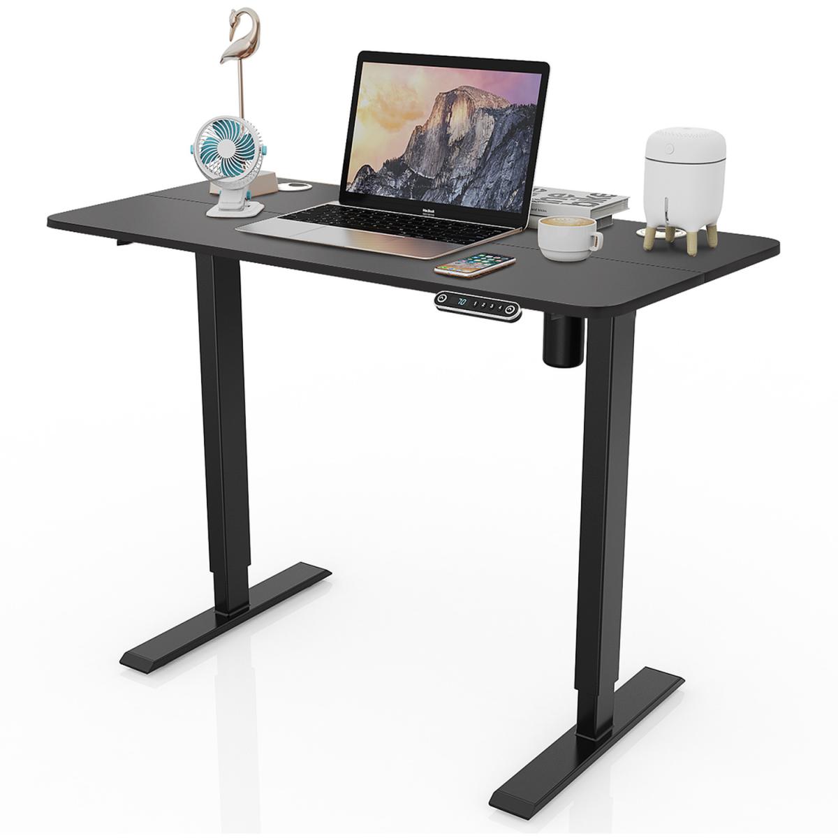 Electric Height-Adjustable Table Standing Desk with Memory Function  - Light Wood Grain – image 2