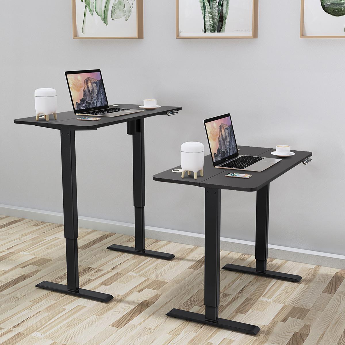 Electric Height-Adjustable Table Standing Desk with Memory Function  - Light Wood Grain – image 6