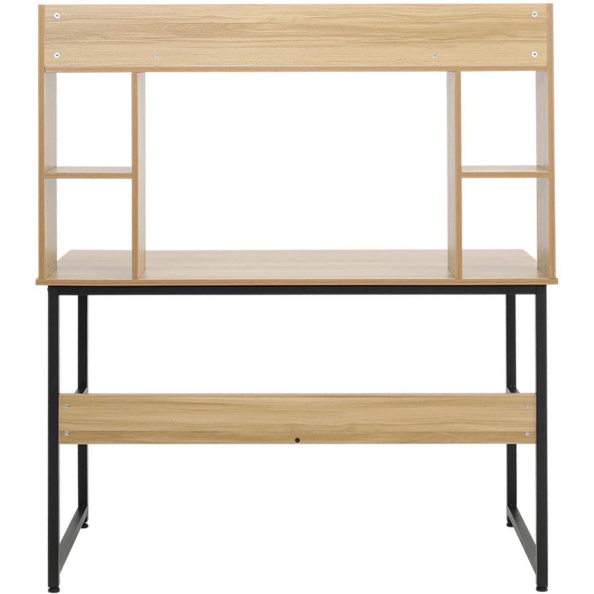 Modern Computer Desk - Light Brown – image 11