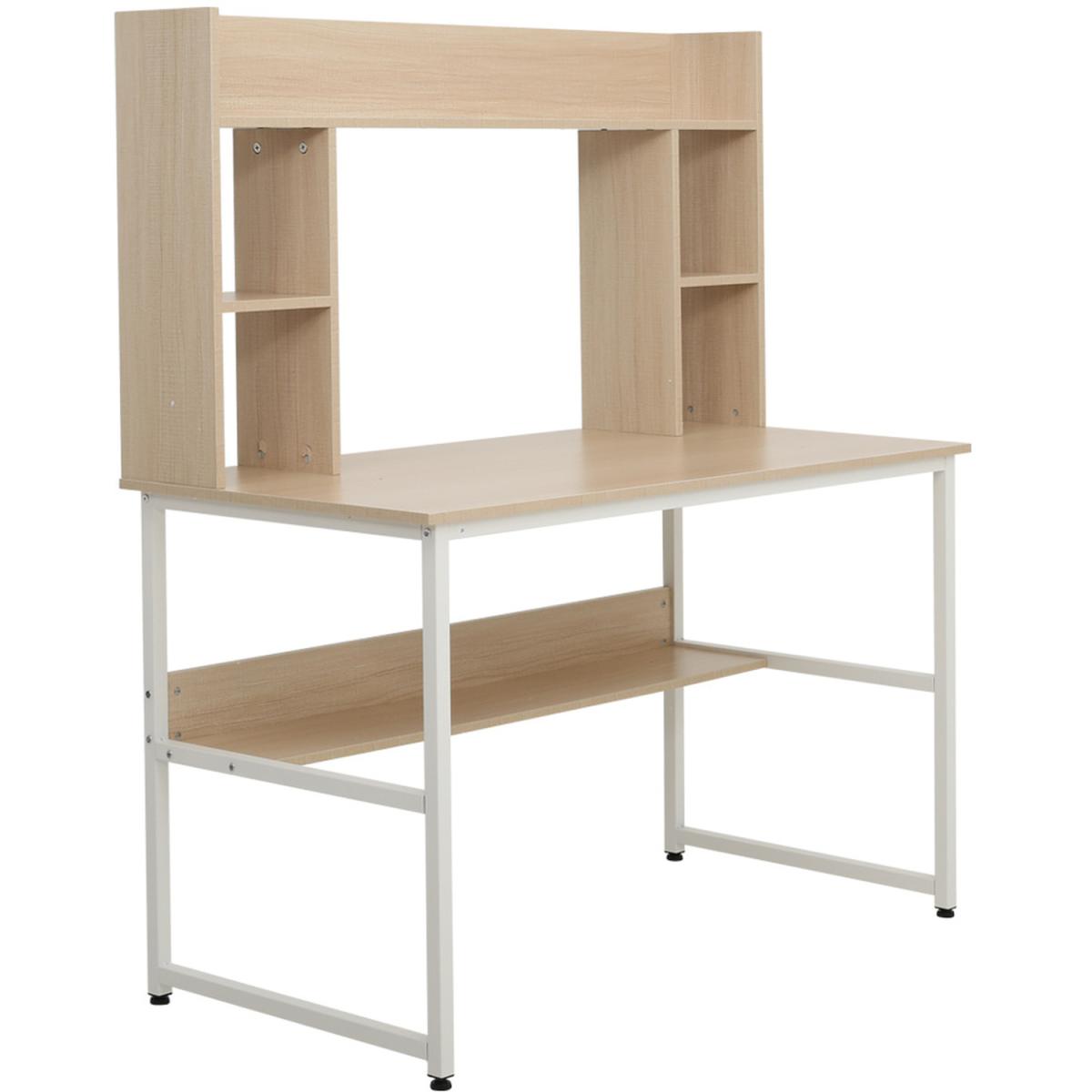 Modern Computer Desk - Light Brown – image 14