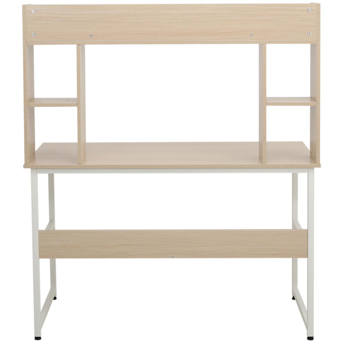 Modern Computer Desk - Light Brown – image 3