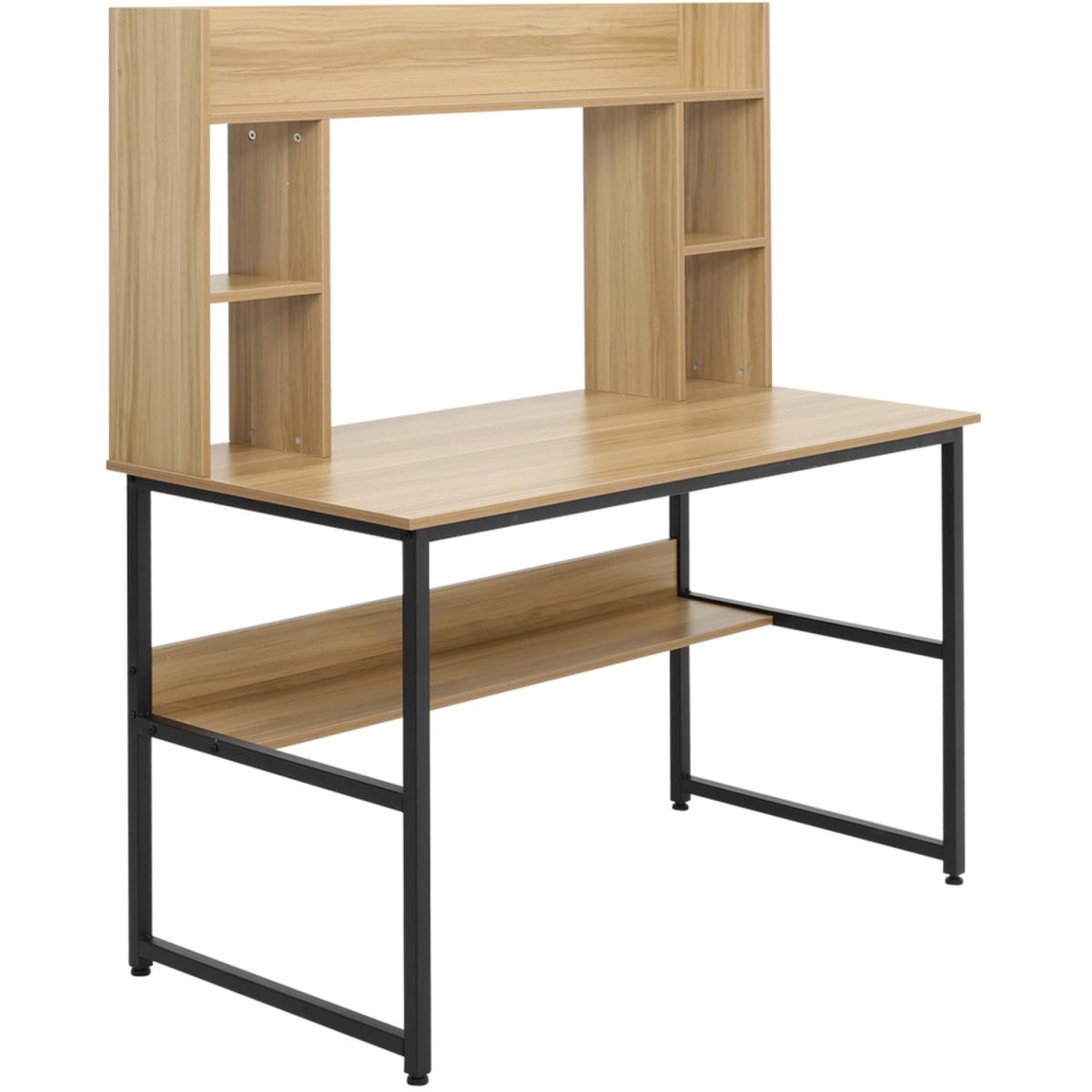 Modern Computer Desk - Light Brown – image 8