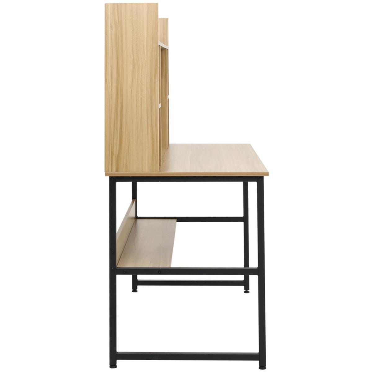 Modern Computer Desk - Light Brown – image 10
