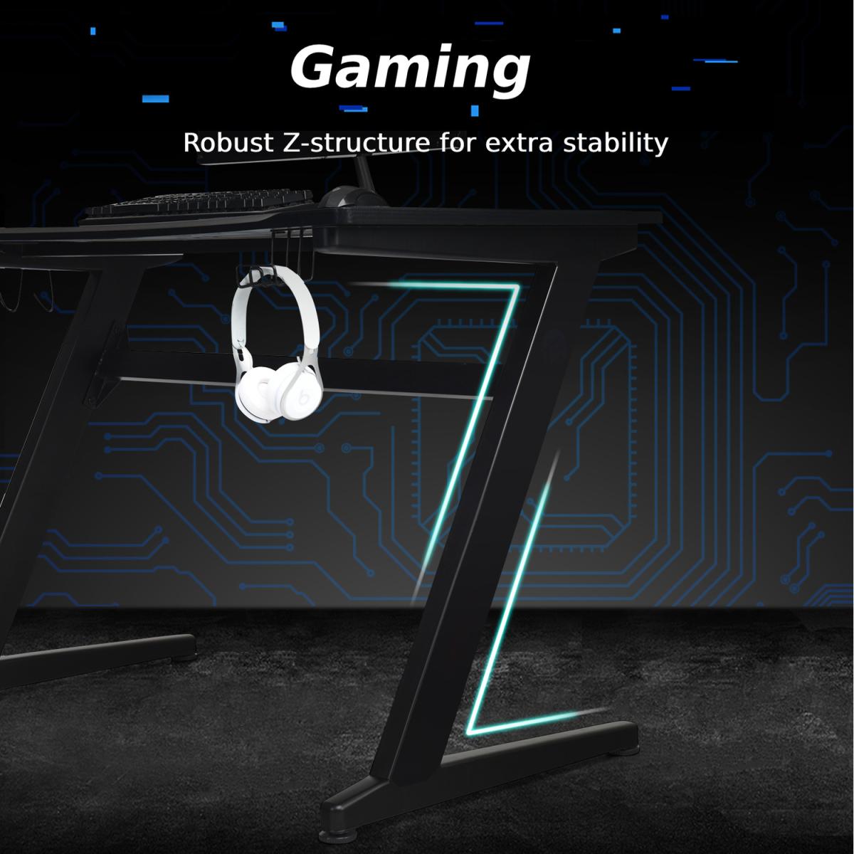 Racing Computer Gaming Desk - Black – image 2