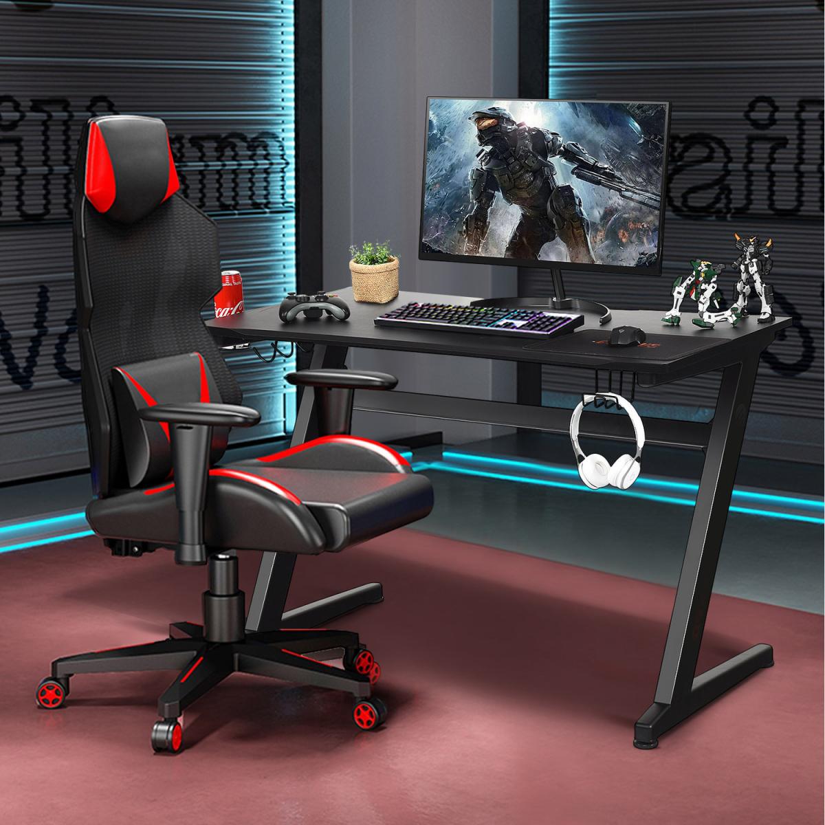 Racing Computer Gaming Desk - Black – image 6