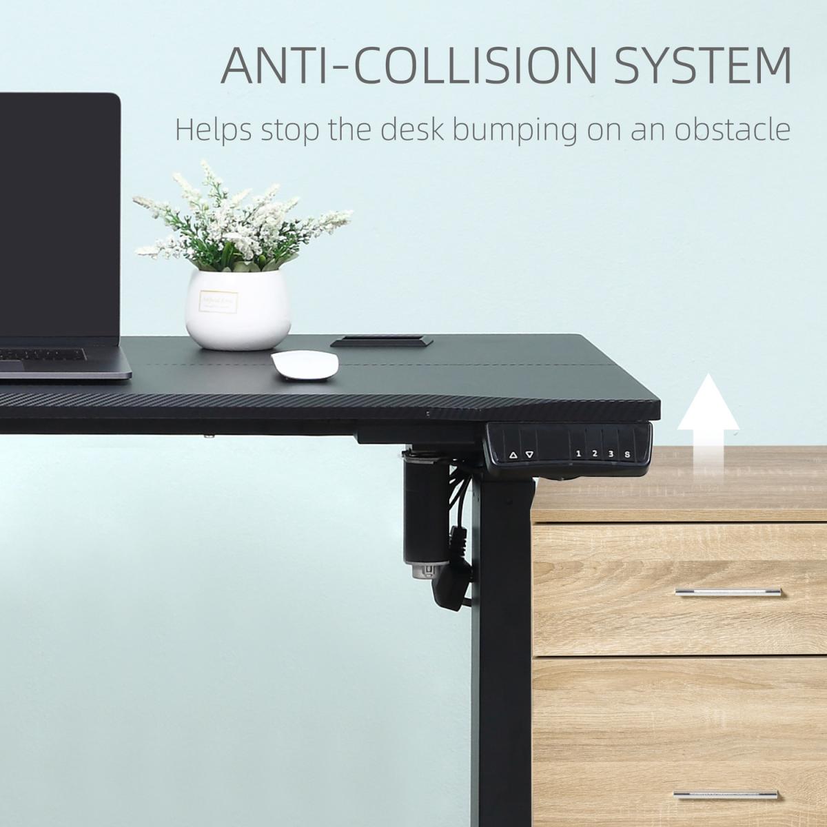 Electric Height Adjustable Stand Up Desk - Black – image 5