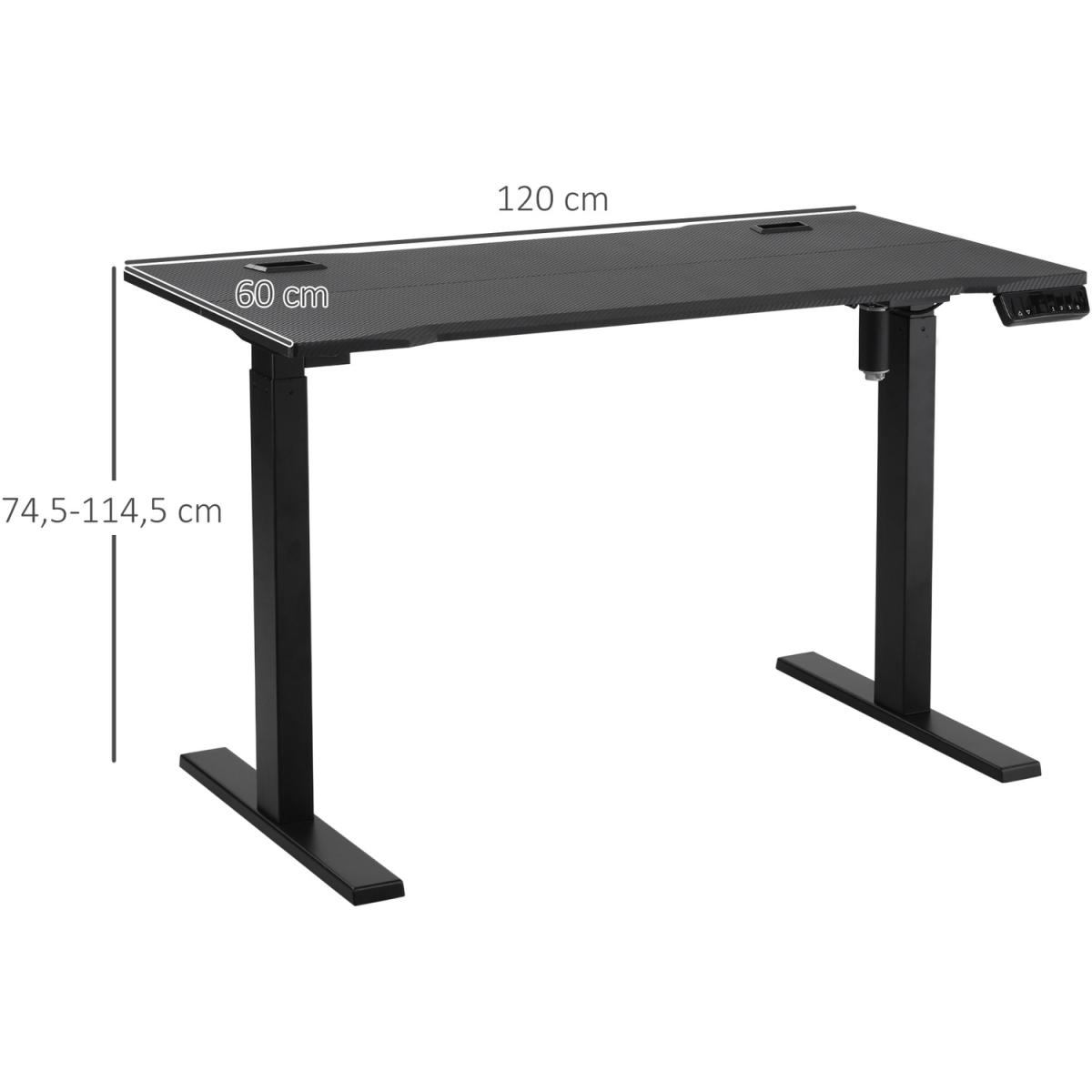 Electric Height Adjustable Stand Up Desk - Black – image 9