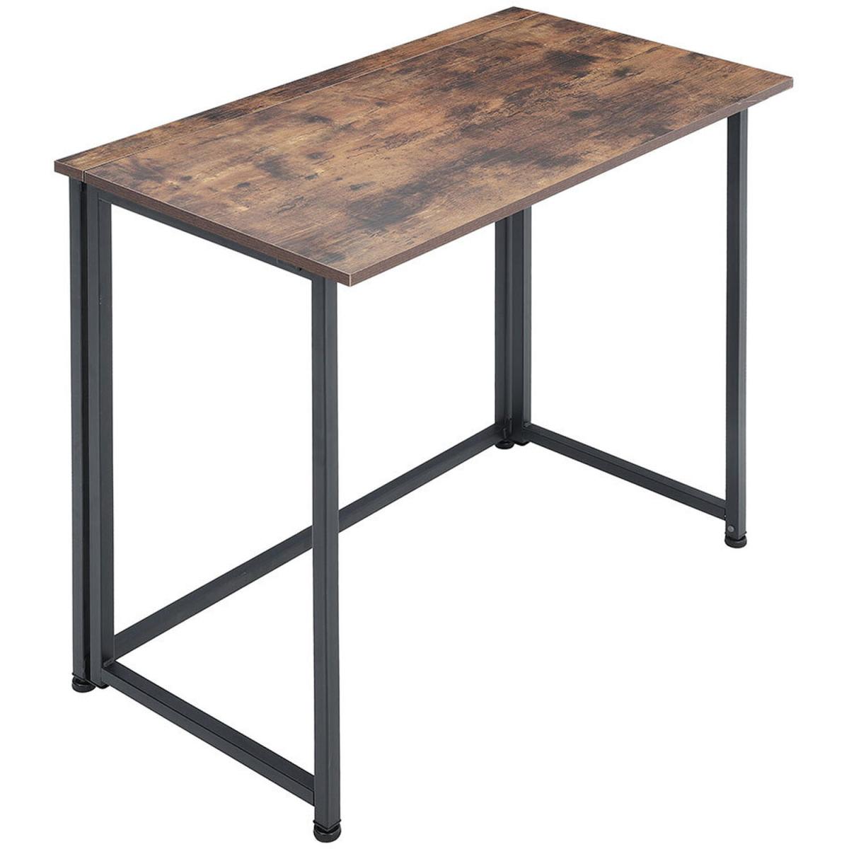 Folding Computer Table - Brown – image 4